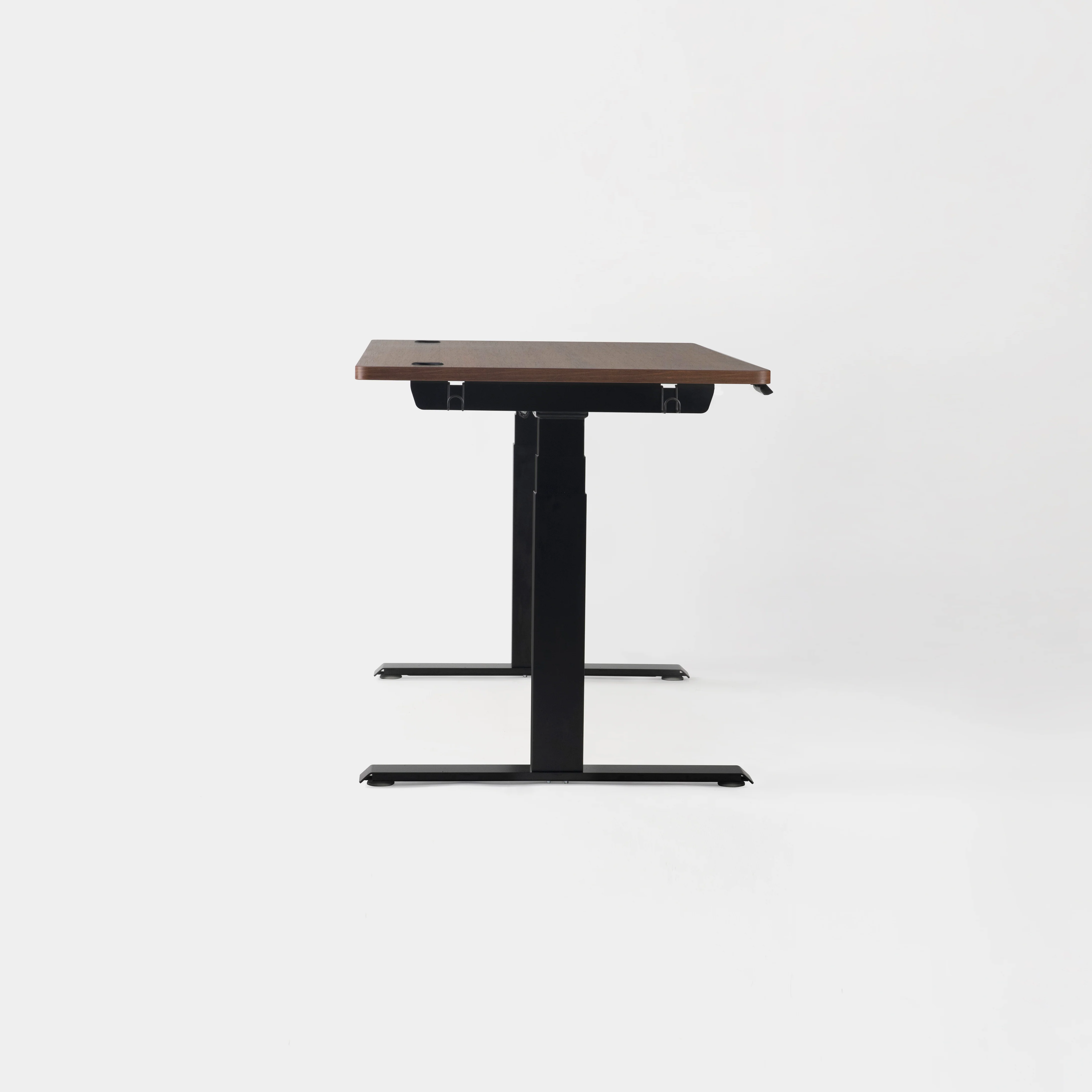 Höhenverstellbarer Schreibtisch-Walnussbaum/Schwarz - Image 3