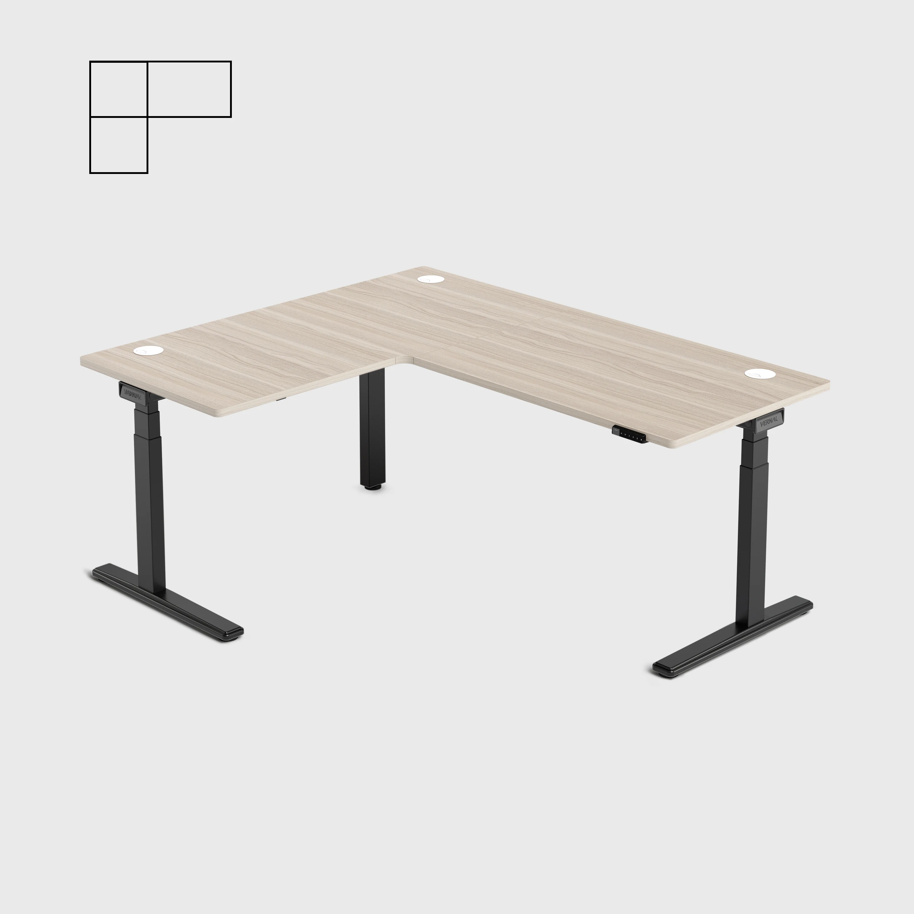 Vernal Core3 L-förmige Höhenverstellbarer Eckschreibtisch - Image 17