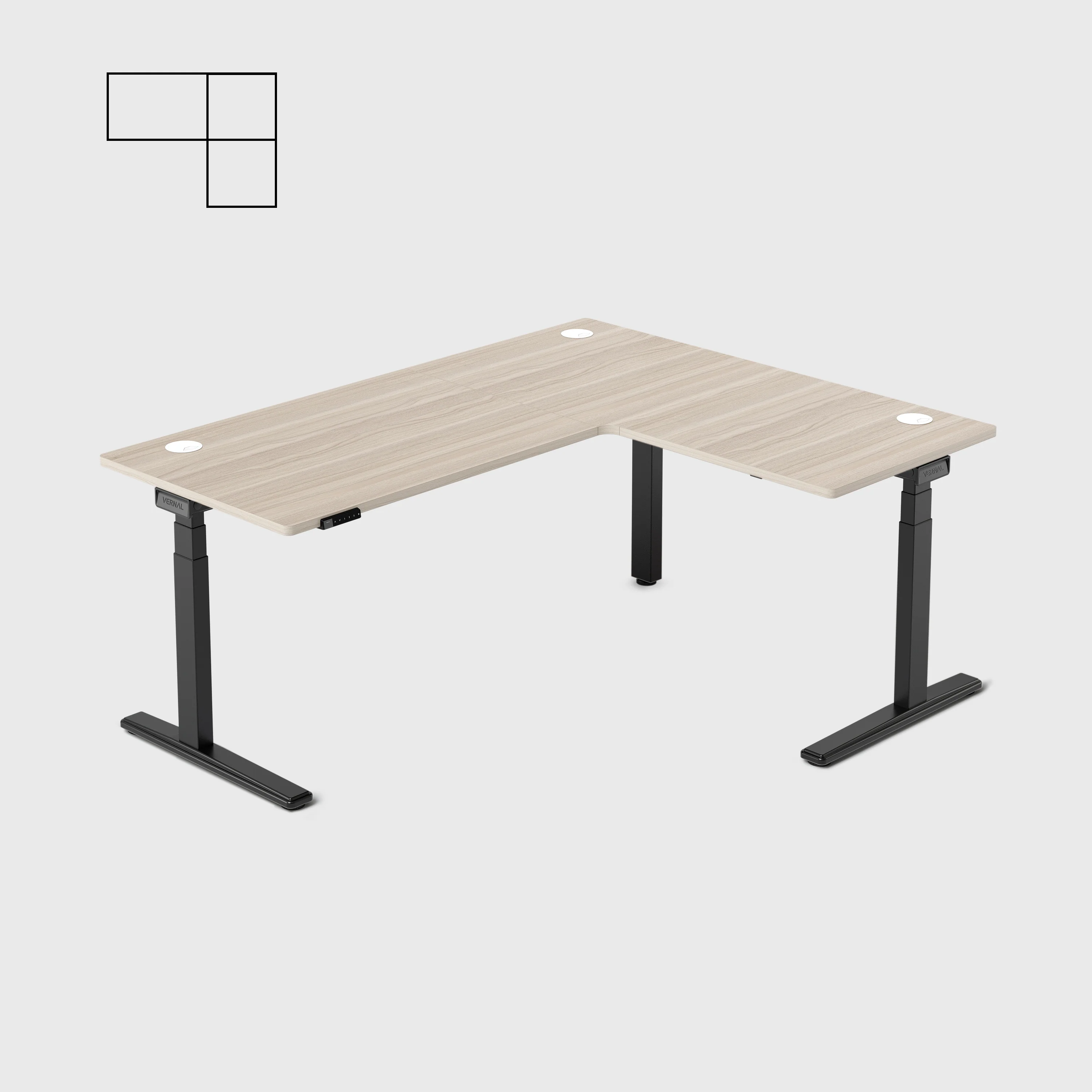 Vernal Core3 L-förmige Höhenverstellbarer Eckschreibtisch - Image 21