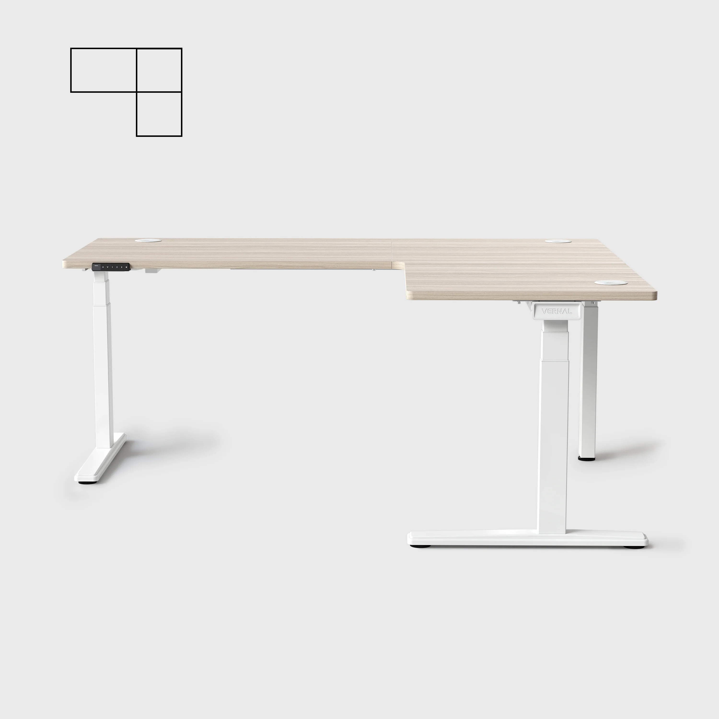 Vernal Core3 L-förmige Höhenverstellbarer Eckschreibtisch - Image 31