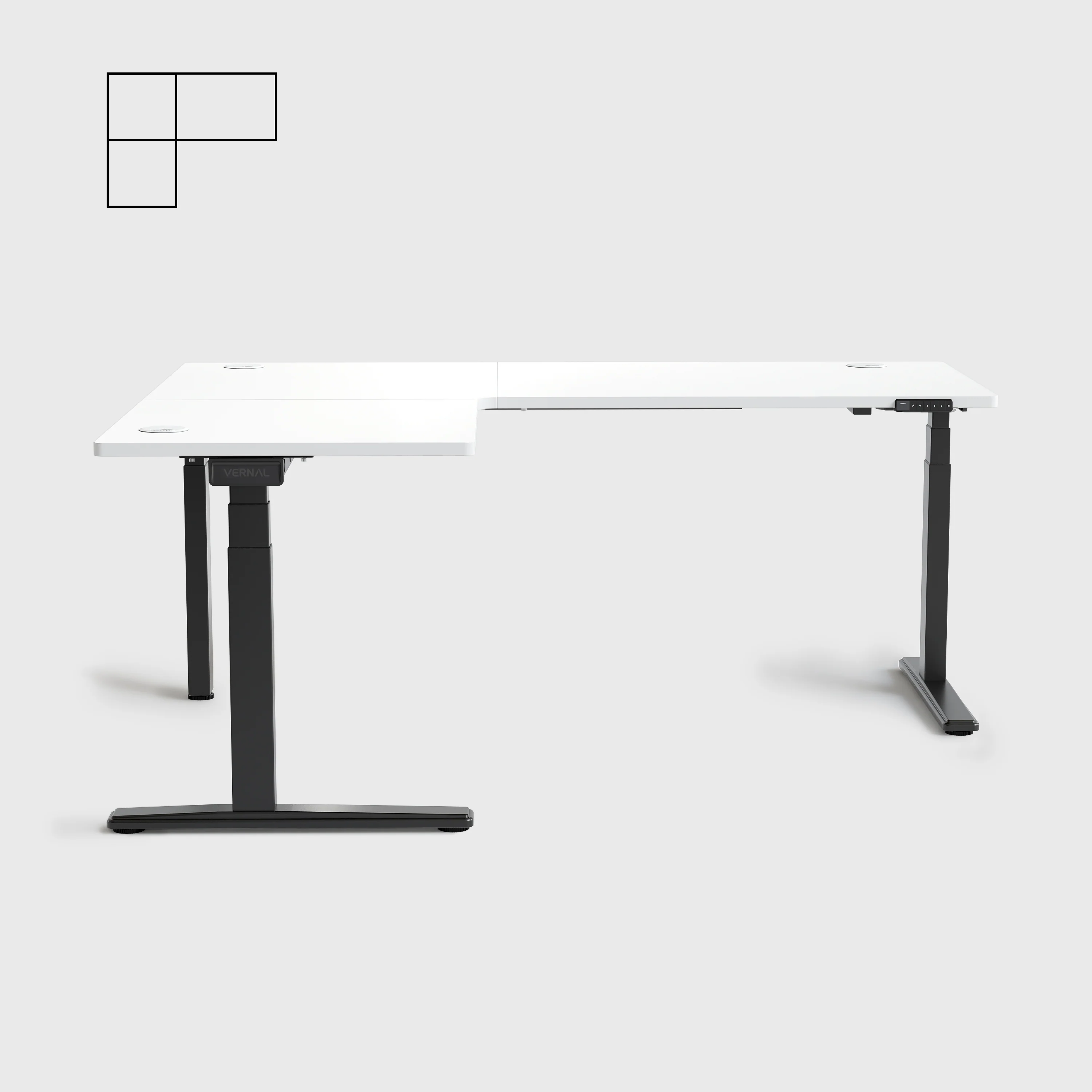 Vernal Core3 L-förmige Höhenverstellbarer Eckschreibtisch - Image 35