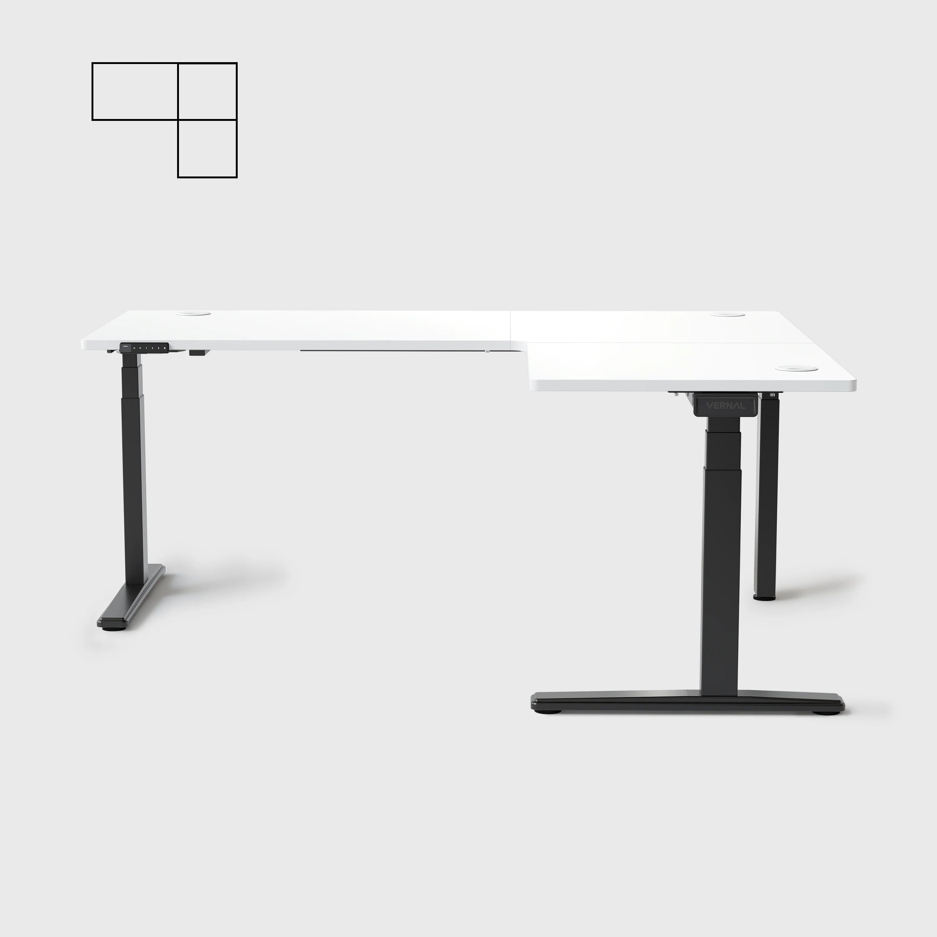 Vernal Core3 L-förmige Höhenverstellbarer Eckschreibtisch - Image 39