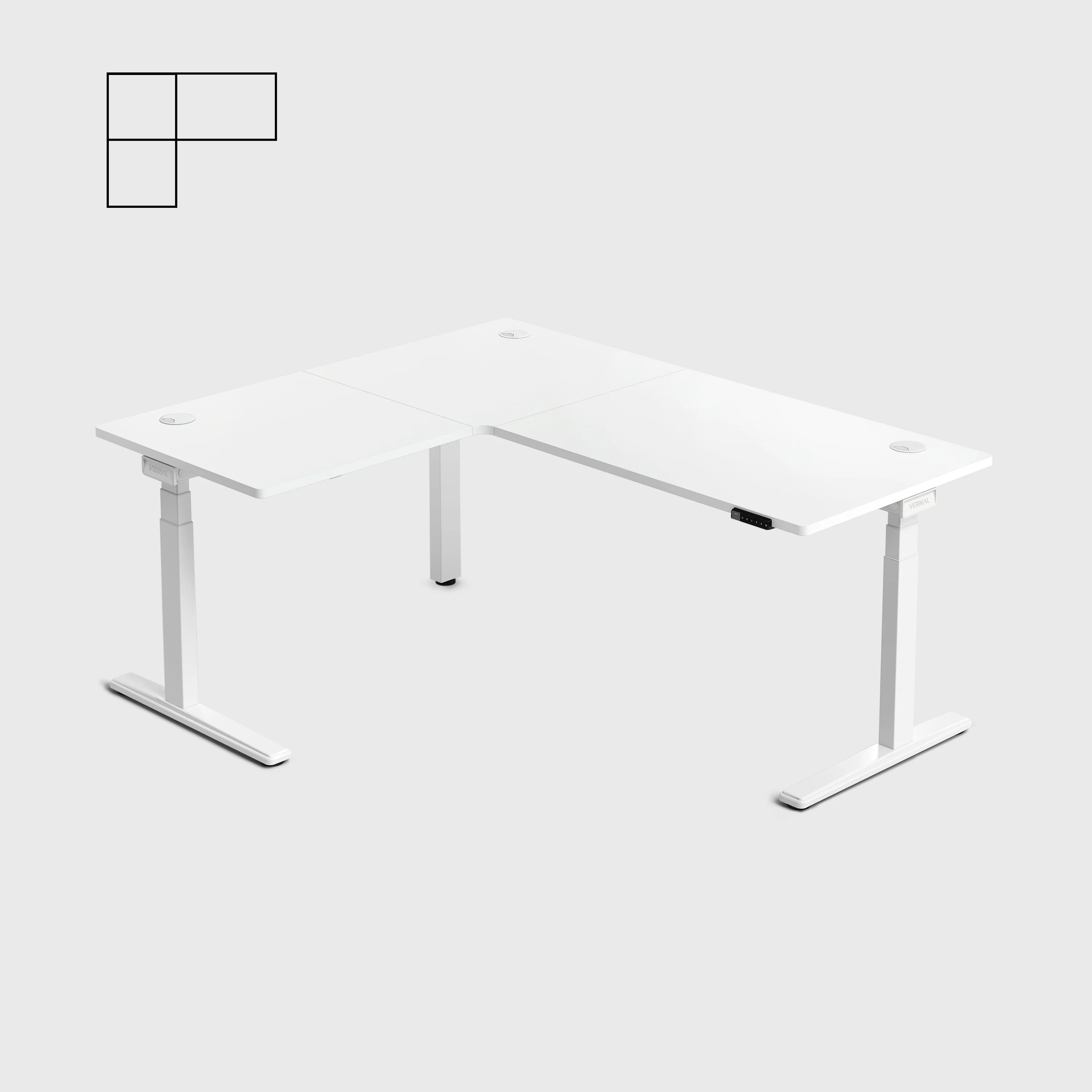 Vernal Core3 L-förmige Höhenverstellbarer Eckschreibtisch - Image 41