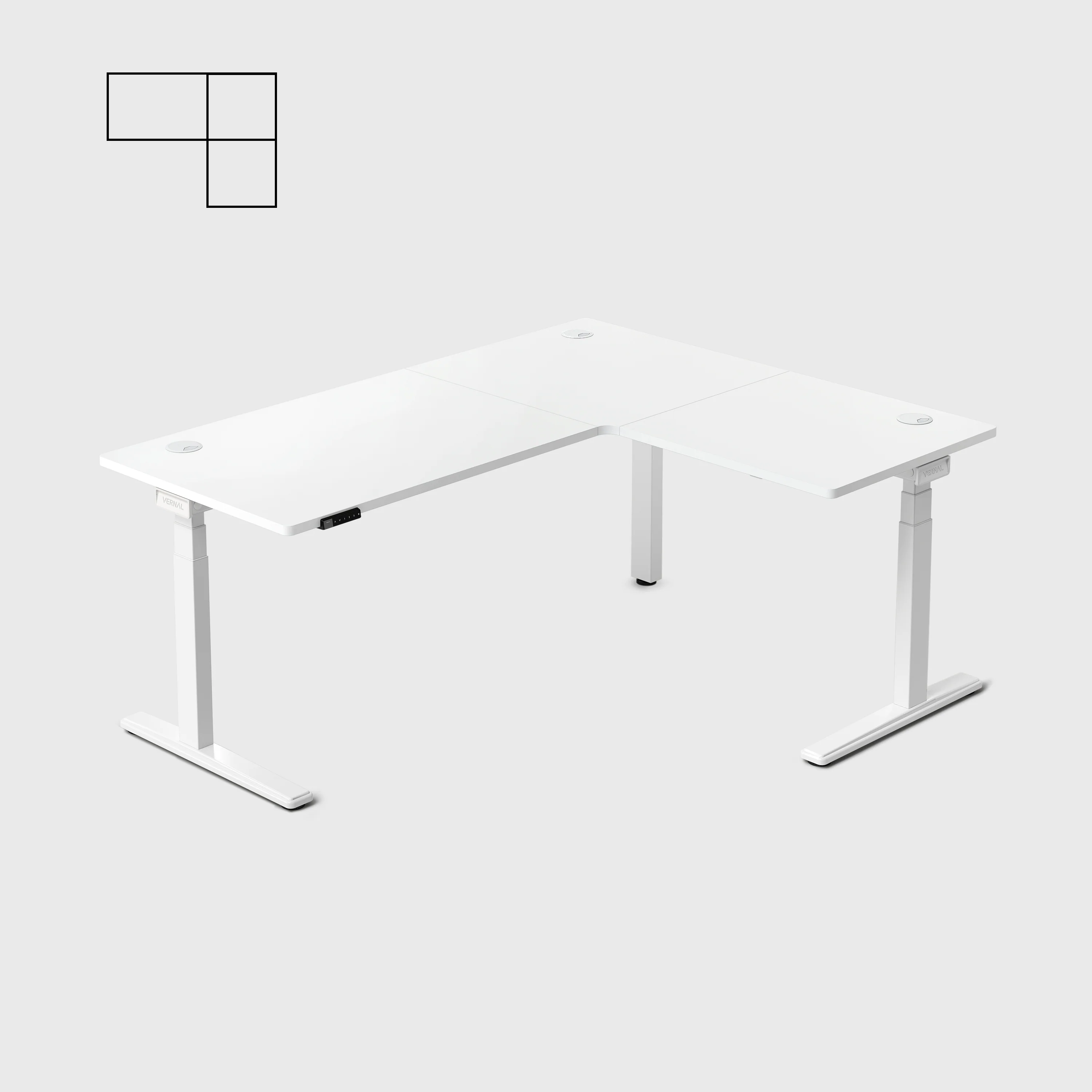 Vernal Core3 L-förmige Höhenverstellbarer Eckschreibtisch - Image 45