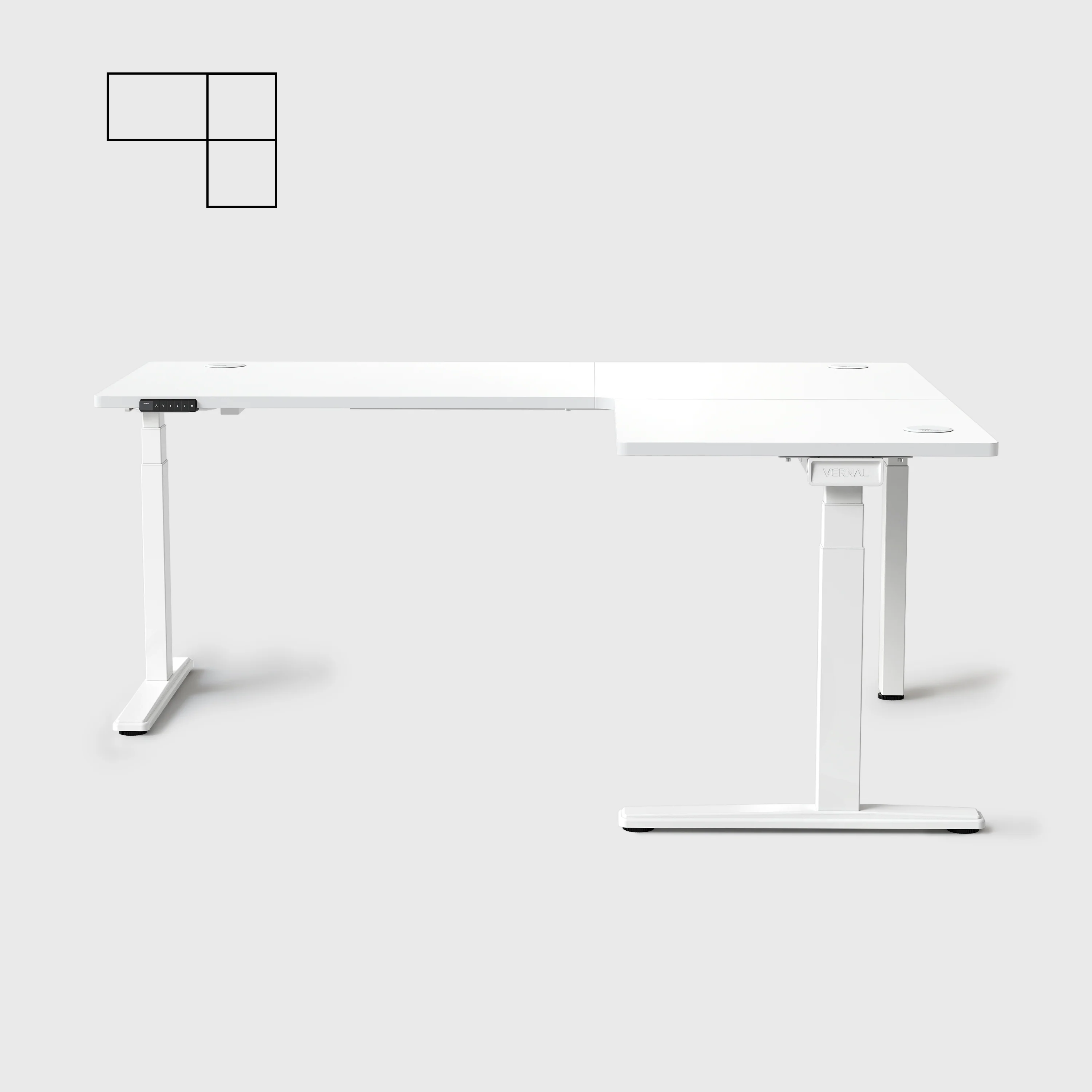 Vernal Core3 L-förmige Höhenverstellbarer Eckschreibtisch - Image 47
