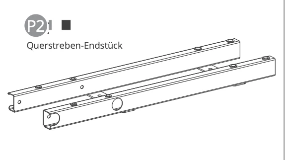 Querstreben-Endstück – Schwarz – KDI-V0.6 Rahmen(für Ihre vorherige Bestellung) - Image 2