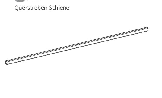 Querstreben-Schiene – Schwarz – KDI-V0.6 Rahmen(für Ihre vorherige Bestellung) - Image 2