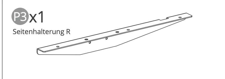 Seitenhalterung R-Schwarz V0.6 Rahmen - Image 2