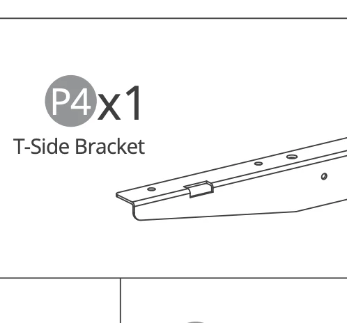 T-Side Bracket-V0.6 L Frame-P4-White(for your previous order)