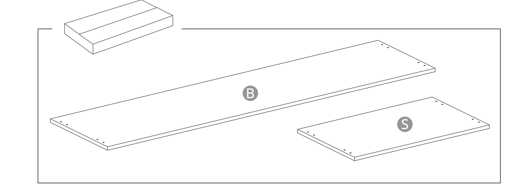 V0.5 L-förmige Chef-Schreibtisch-Blende – Walnuss – 180 (für Ihre vorherige Bestellung) - Image 2