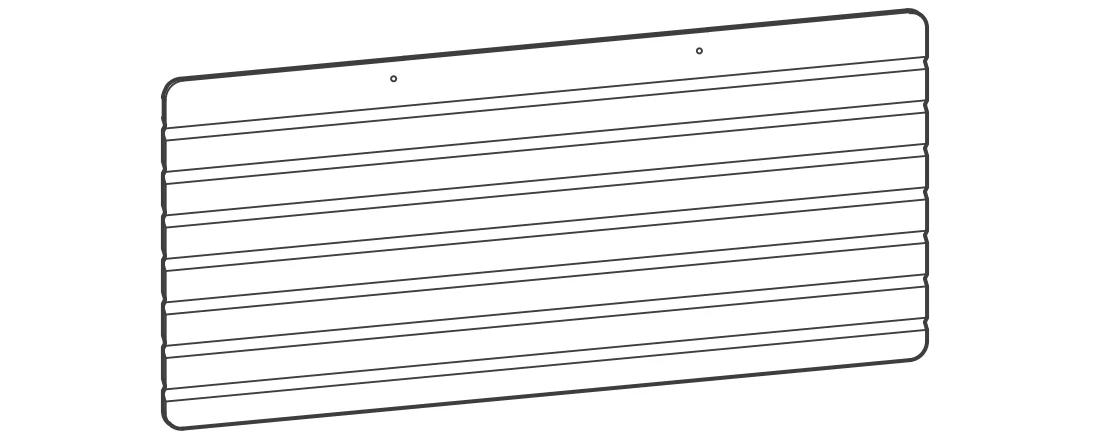 V0.5 Sichtschutztafel – Schwarz – 120 (für Ihre frühere Bestellung) - Image 2