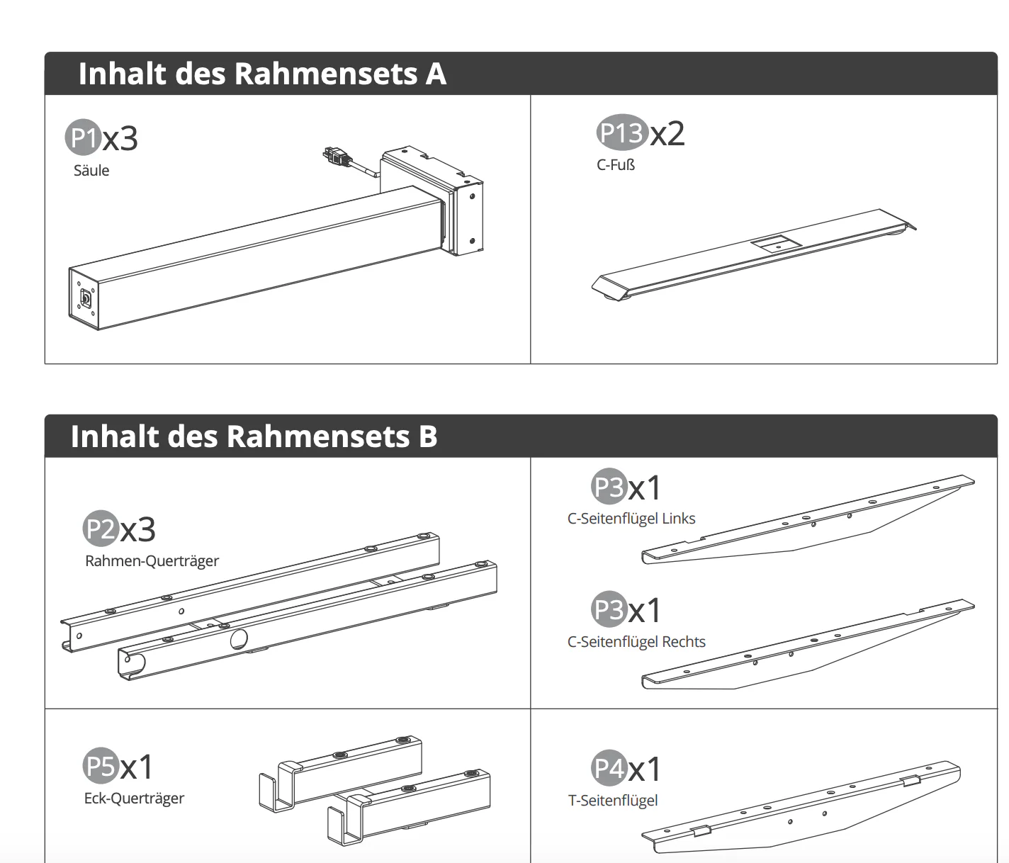 V0.6 L Gestell – Weiß (für Ihre vorherige Bestellung)