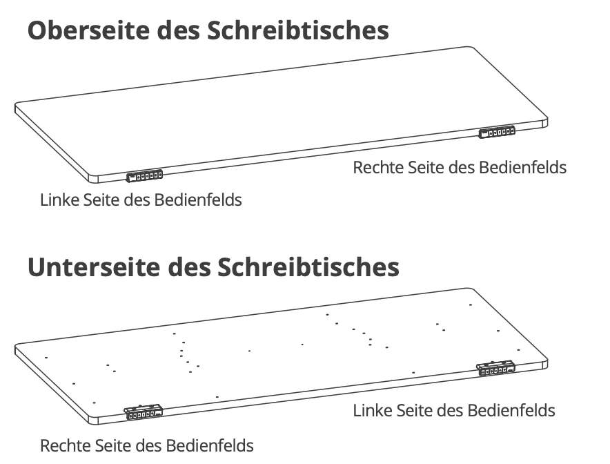 V0.6 Schreibtisch – Hellwalnuss – 180 × 80 × 2.5 (für Ihre vorherige Bestellung)